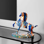 Luxury Galloping Horse Success Sculpture Elegant Desk Decor Home Ornament Housewarming Gift for Living Room