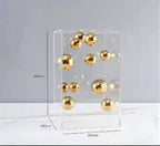 Decoração Moderna em Acrílico com Esferas Flutuantes