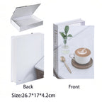 Caixa Decorativa de Livros Falsos com Fecho Magnético