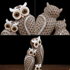 Trio de Corujas Decorativas