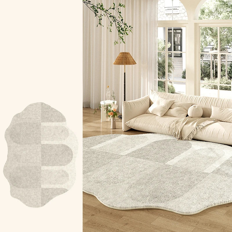 Tapete Creme Francês Irregular para Sala