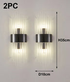 Arandela de Cristal Aço Inoxidável