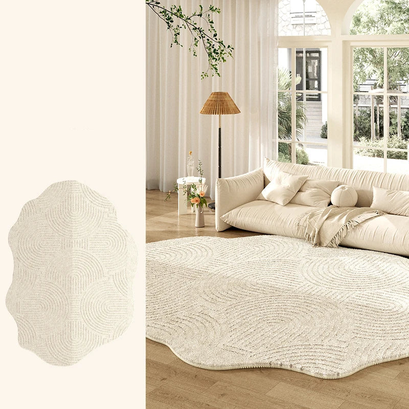 Tapete Creme Francês Irregular para Sala