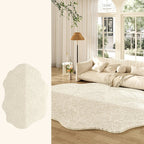 Tapete Creme Francês Irregular para Sala