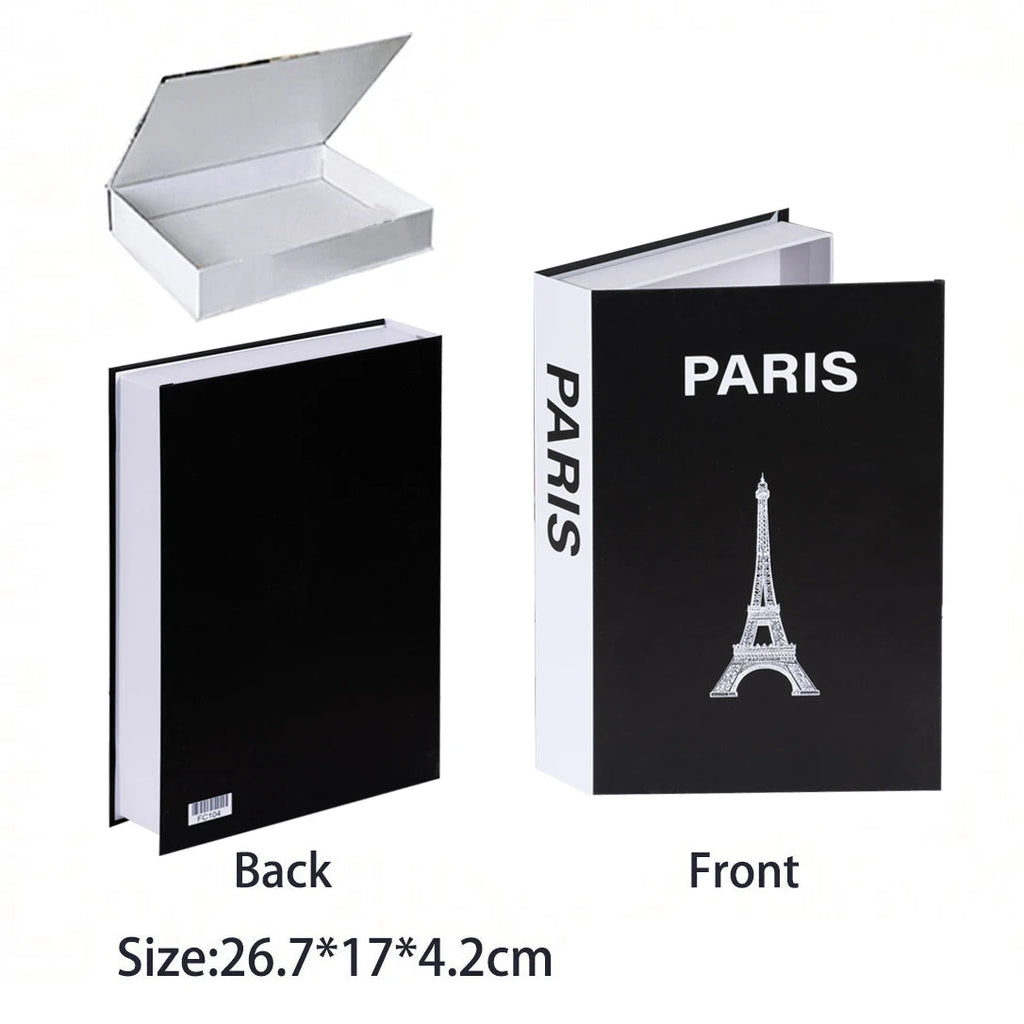 Caixa Decorativa de Livros Falsos com Fecho Magnético