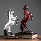 Escultura de cavalo estilo europeu, estátua de animal de resina, decoração, lembrança, presente, sala de estar, escritório, estudo, decoração de mesa