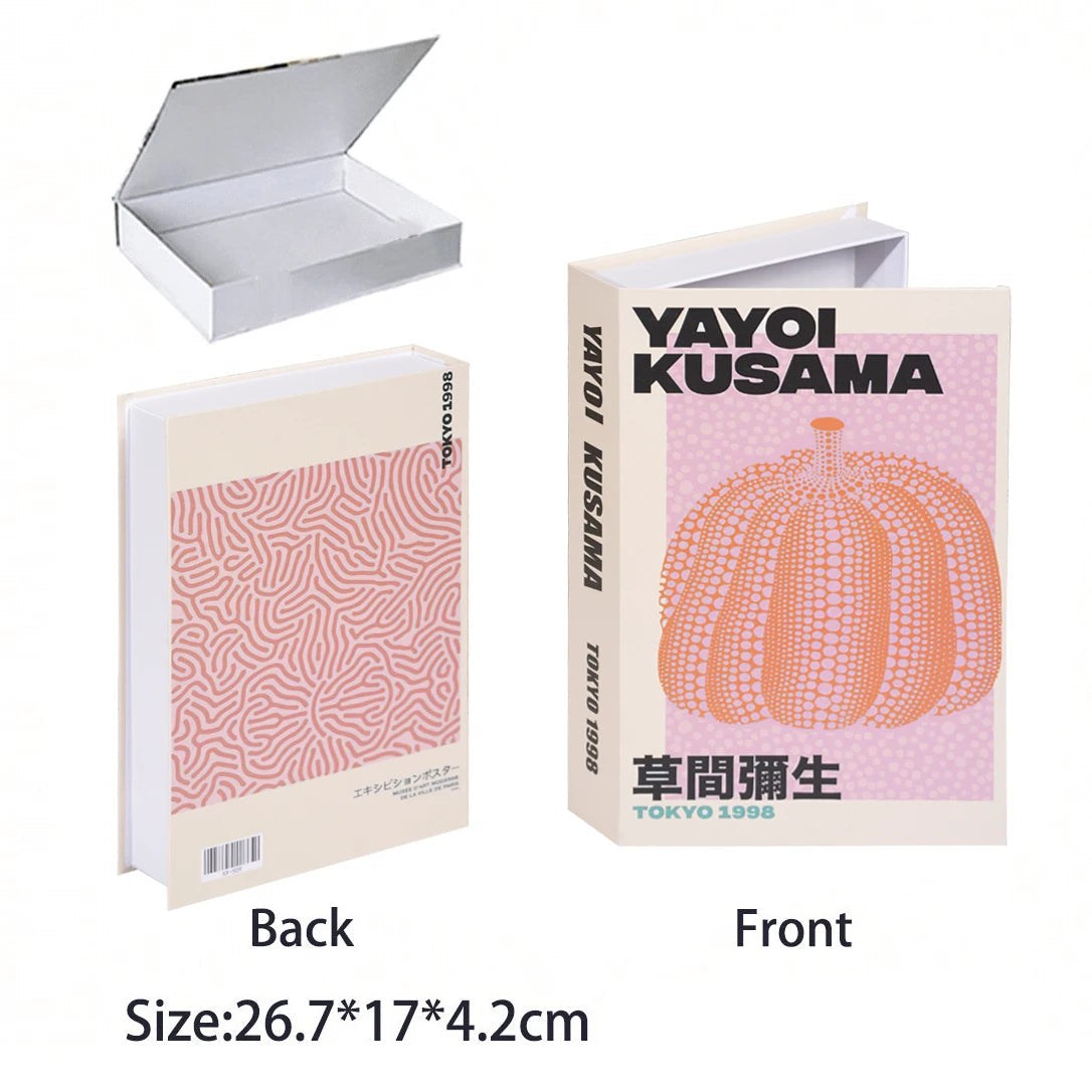 Caixa Decorativa de Livros Falsos com Fecho Magnético