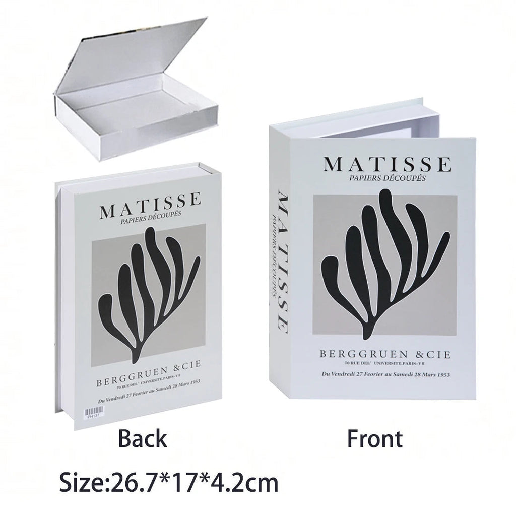 Caixa Decorativa de Livros Falsos com Fecho Magnético