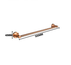 Conjunto de Acessórios para Banheiro em Aço Inoxidável Rose Gold