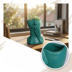 Suporte para Pincéis de Maquiagem, Porta-Canetas com Design de Rosto Humano para Decoração de Mesa, Para Maquiagem, Lápis de Sobrancelha, Organizador Doméstico, Vaso de Plástico