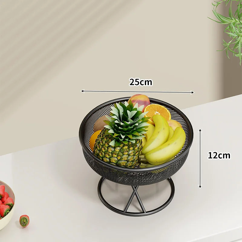 Fruteira de Metal Elegante e Multifuncional