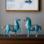 Escultura do cavalo do estilo chinês, decoração da sala, estátua de Dengshui, decoração do escritório, presentes do Housewarming, acessórios home