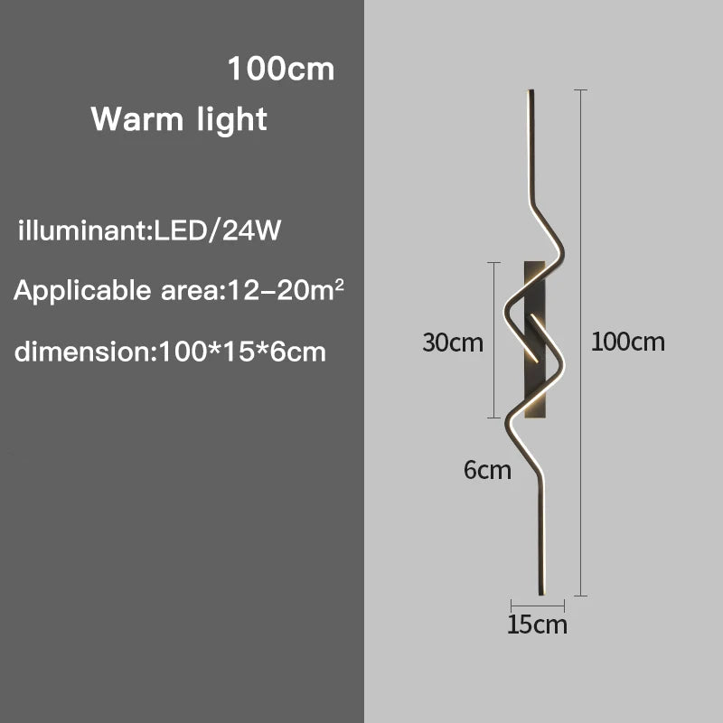 Arandela de Parede Nórdica Moderna