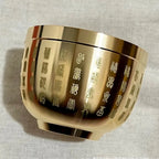Tigela Decorativa Dourada Feng Shui em Cobre