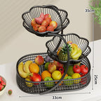 Fruteira de Metal Elegante e Multifuncional