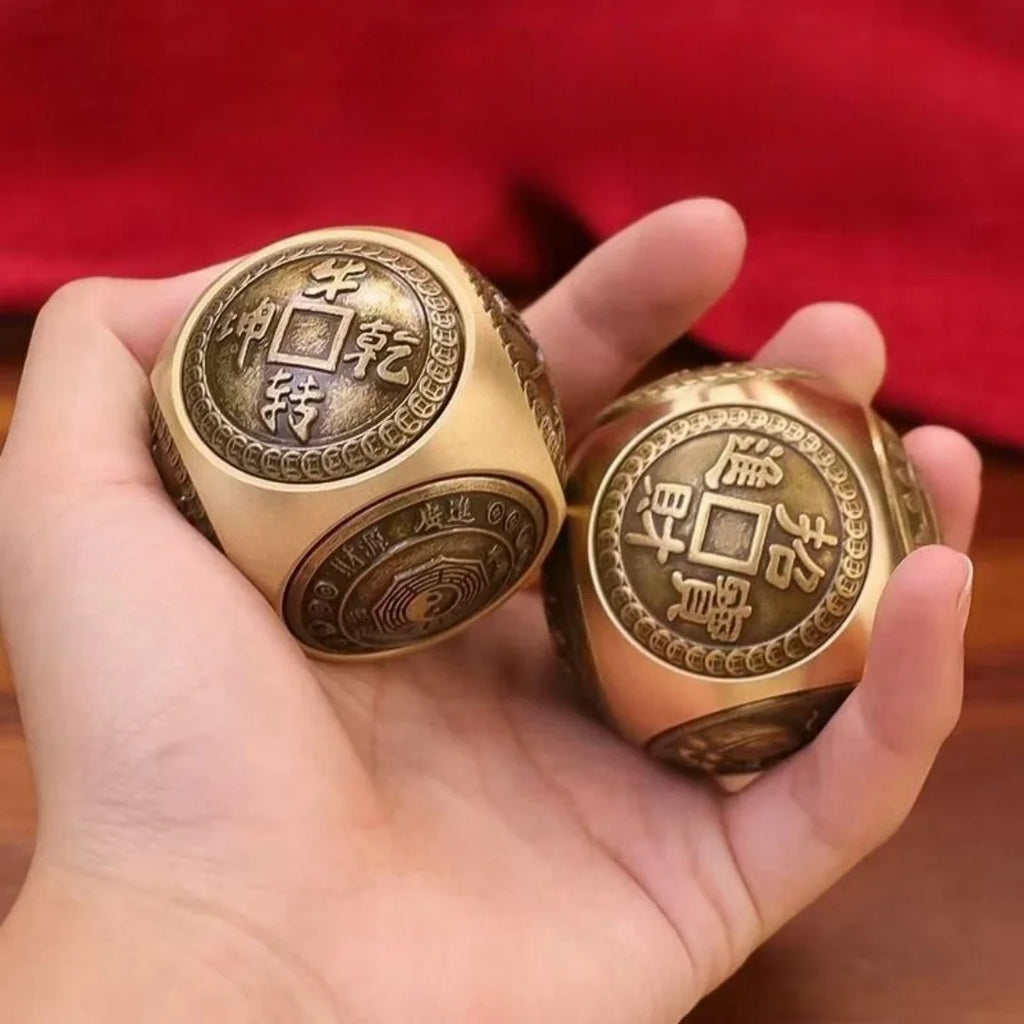 Spinner Decorativo Moeda Chinesa em Cobre