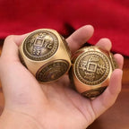 Spinner Decorativo Moeda Chinesa em Cobre