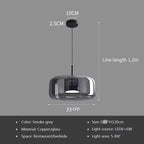 Luminária Pendente de Vidro LED Nórdica Moderna