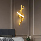 LED Wall Lamp Nordic Bedroom Bedside Minimalist Sconce Black White Gold Decorative Lighting Living Room Corridor Indoor Fixtures