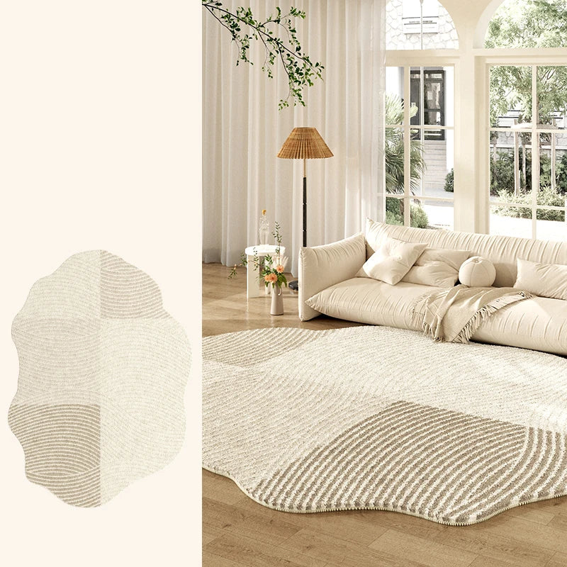 Tapete Creme Francês Irregular para Sala