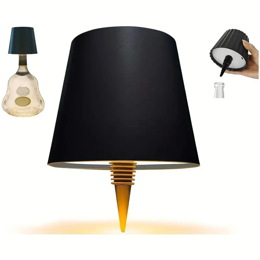 Lâmpada de Garrafa Sem Fio com Controle de Toque e Escurecimento