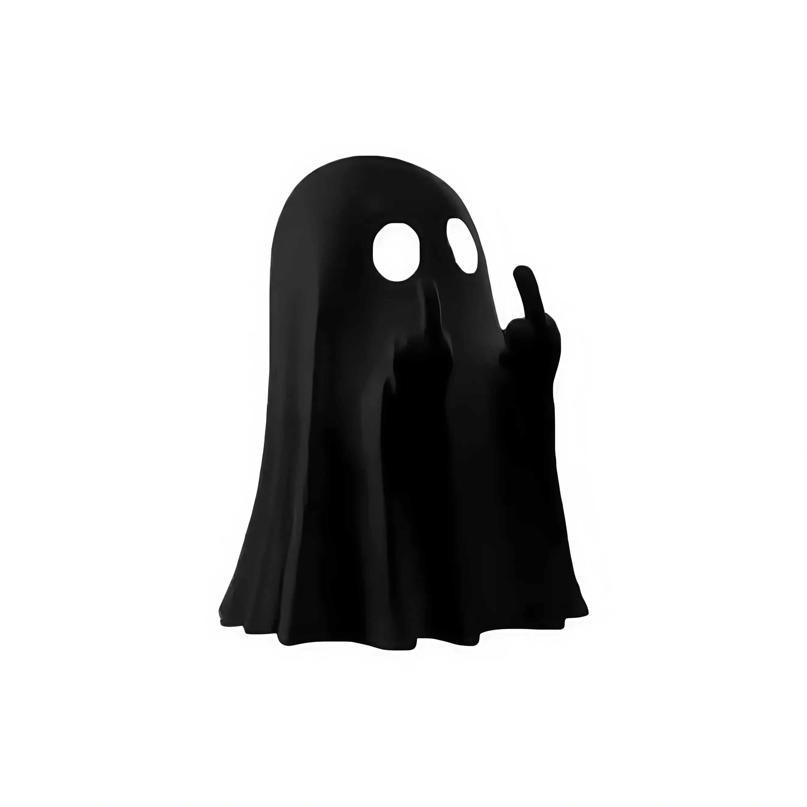 Estátua Decorativa de Fantasma com Gesto Divertido