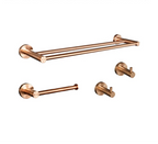 Conjunto de Acessórios para Banheiro em Aço Inoxidável Rose Gold