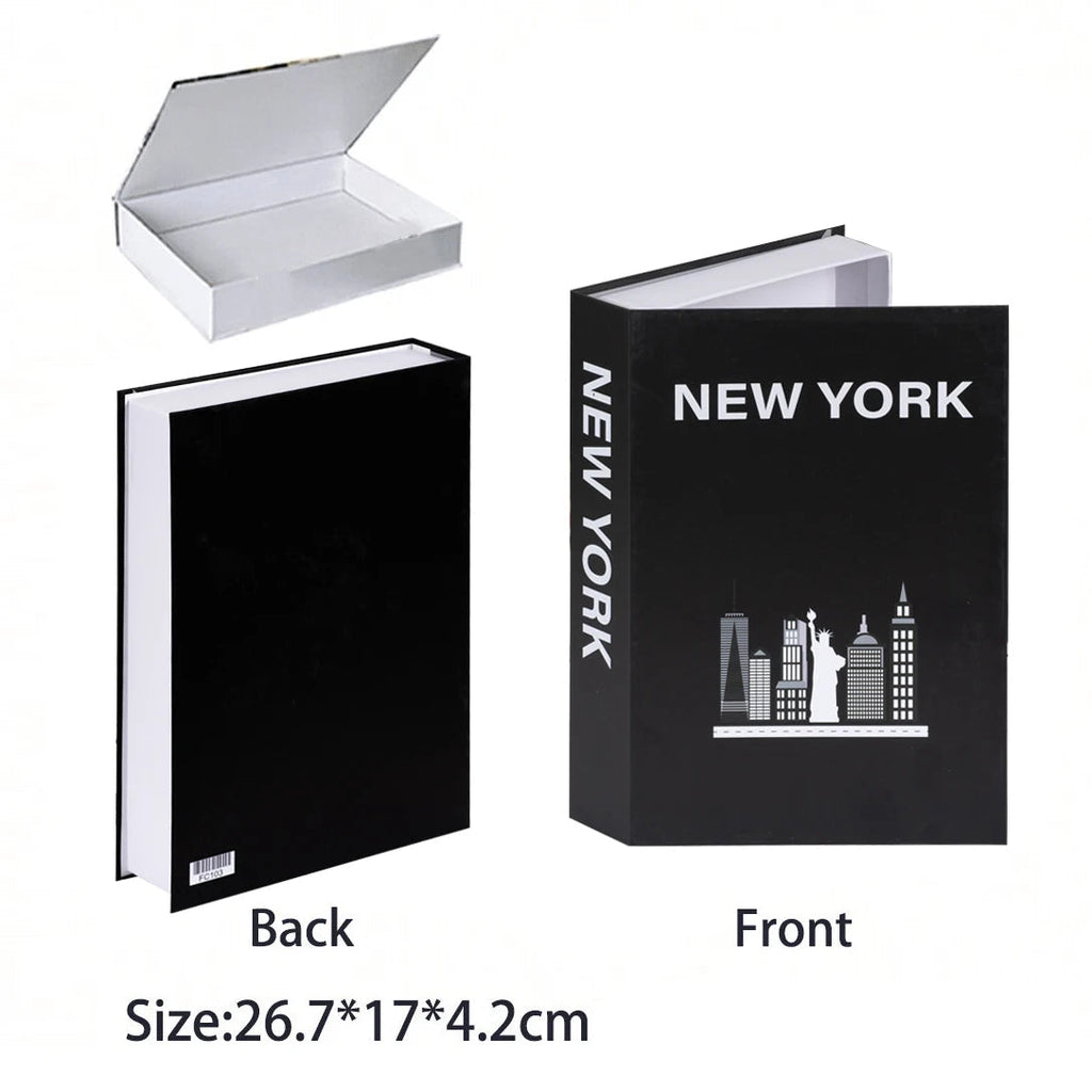 Caixa Decorativa de Livros Falsos com Fecho Magnético