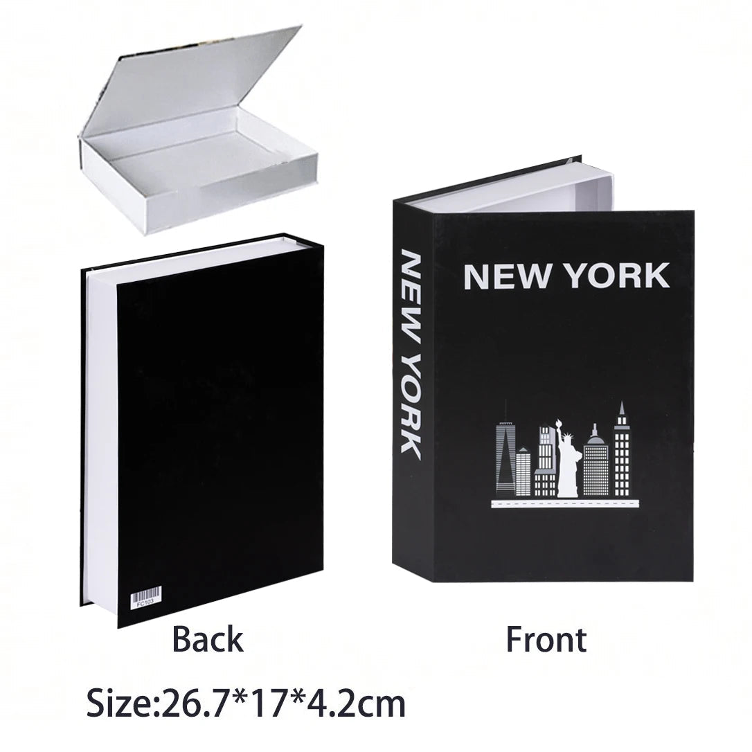 Caixa Decorativa de Livros Falsos com Fecho Magnético