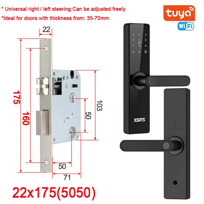 Fechadura Inteligente Biométrica Tuya WiFi
