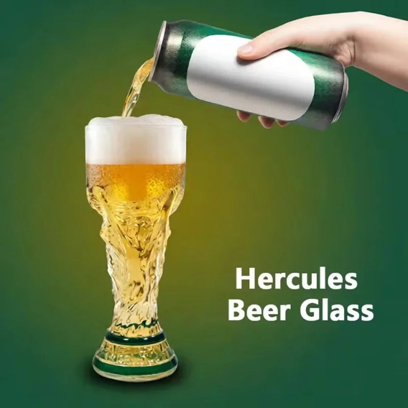 Copo de Cerveja Premium com Tema de Troféu de Futebol Copa do Mundo 2026 para Decoração de Caverna Masculina, Bar Doméstico, Festas de Dia de Jogo e Presentes para Fãs de Futebol