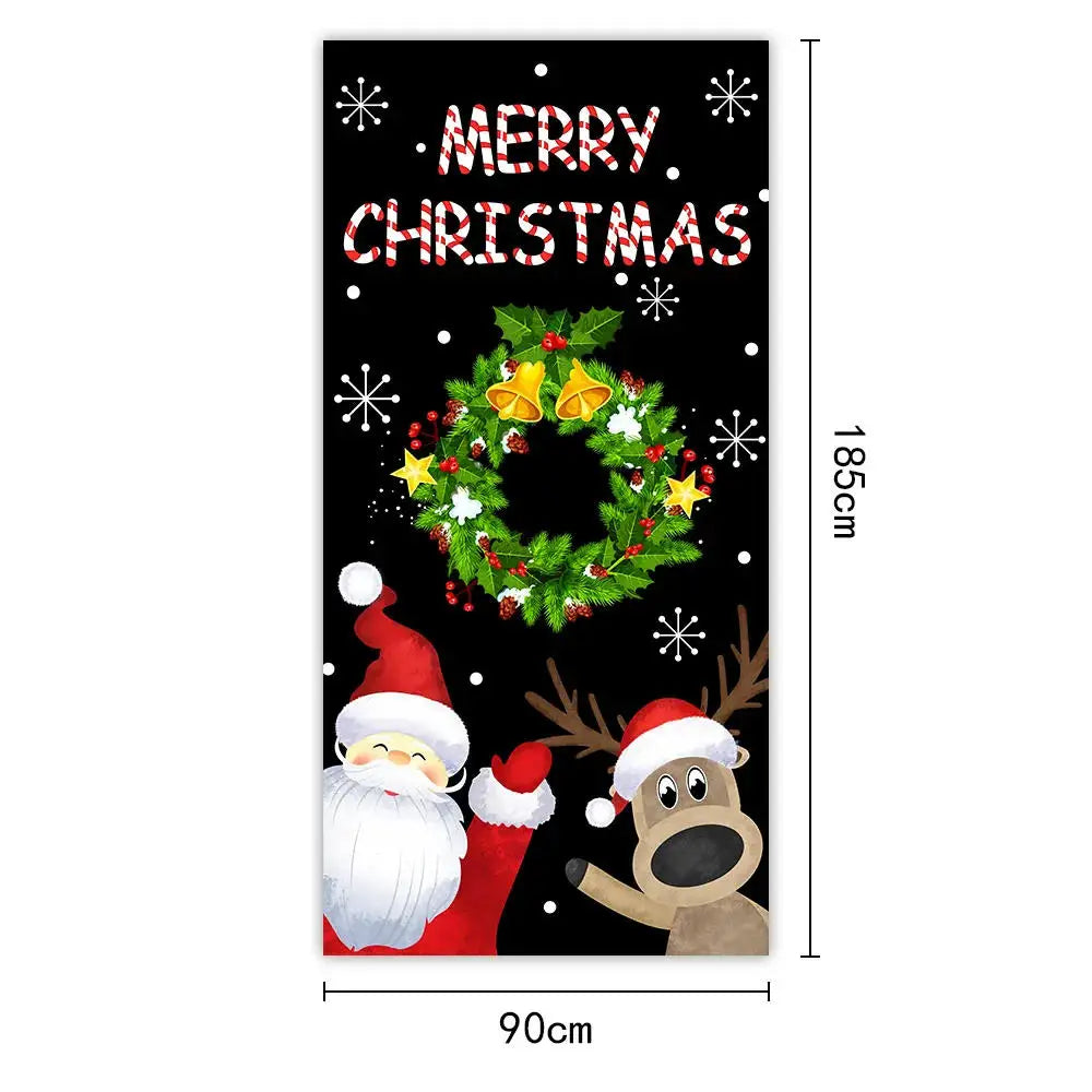 Painel Decorativo de Porta Papai Noel para Natal