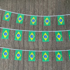 xvggdg 20 pçs/set Brasil bandeiras de bunting flâmula corda banner buntings festival festa feriado