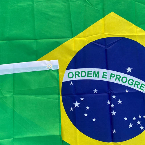 90 + 150cm 60*90cm tamanho grande bandeira do brasil pendurado poliéster impressão digital brasil bandeira brasileira para celebração