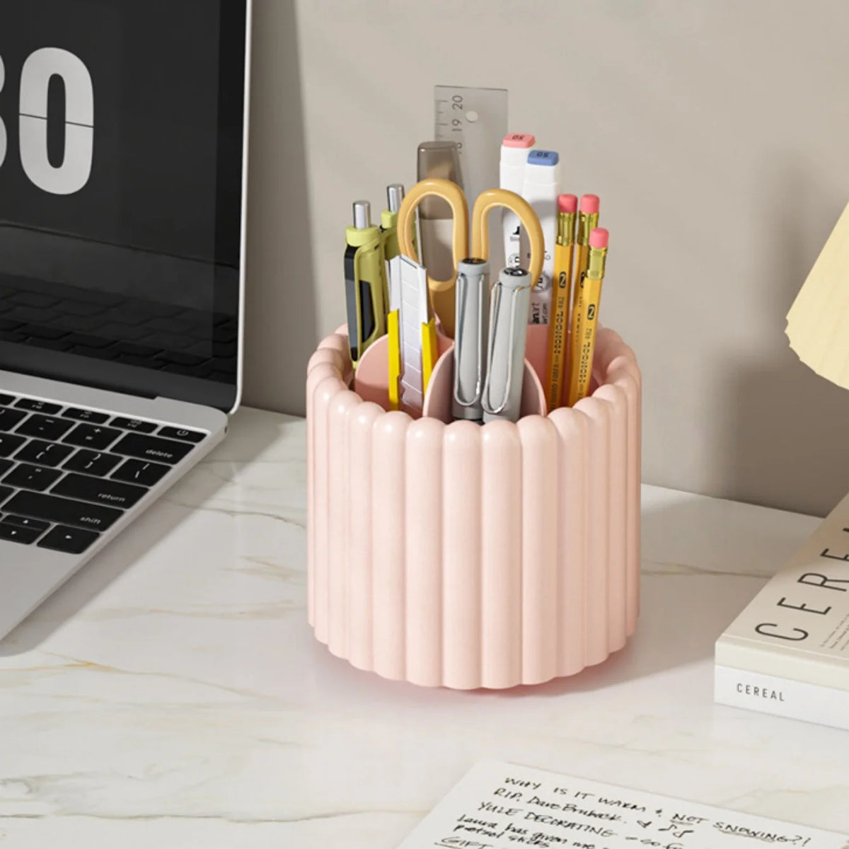 Organizador Giratório 360° para Pincéis – 7 Divisórias