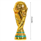 Troféu De Futebol De Resina Dourada, Soccer Champions Ornamento, Fan Gift, Home Office Decoração Artesanato