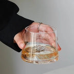 Copo de Vidro Transparente para Whisky, Café, Leite, Vinho, Suco e Água - 1/2/4 Peças - Utensílios de Cozinha e Bar