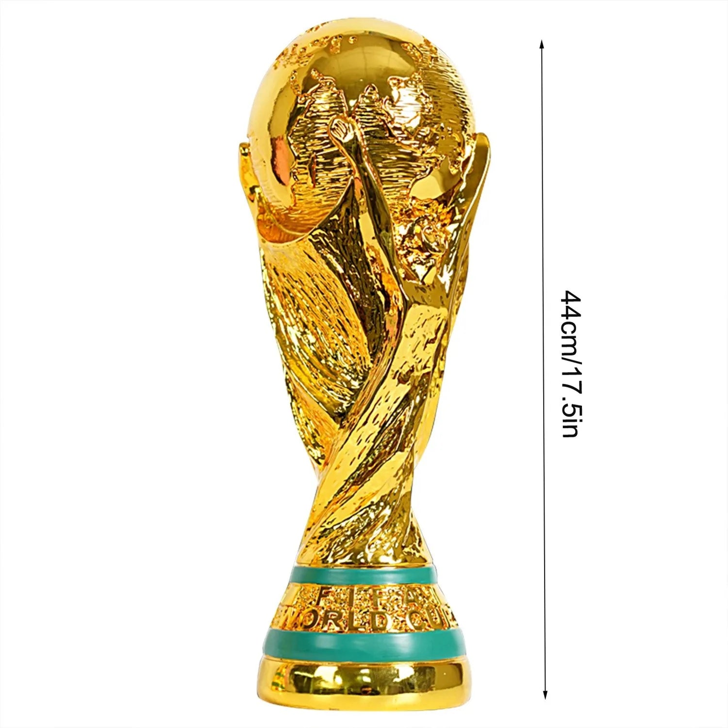 Troféu De Futebol De Resina Dourada, Soccer Champions Ornamento, Fan Gift, Home Office Decoração Artesanato