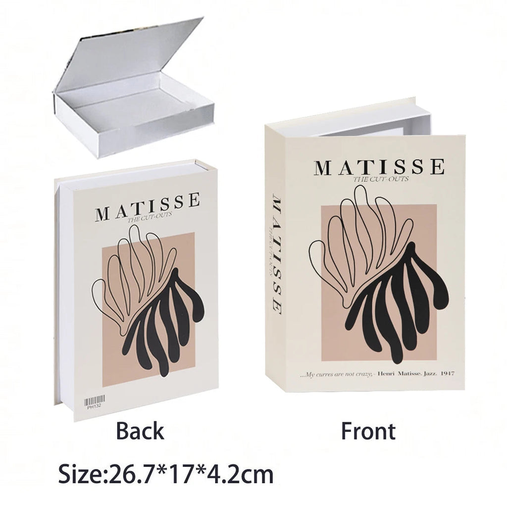 Caixa Decorativa de Livros Falsos com Fecho Magnético