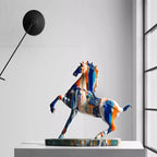 Luxury Galloping Horse Success Sculpture Elegant Desk Decor Home Ornament Housewarming Gift for Living Room