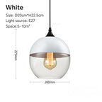 Luminária Pendente de Vidro Nordic Modern