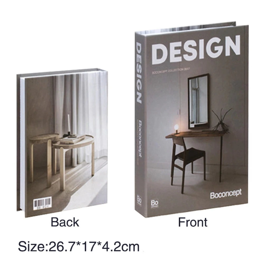 Caixa Decorativa de Livros Falsos com Fecho Magnético