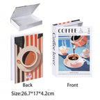 Caixa Decorativa de Livros Falsos com Fecho Magnético