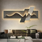 Luz moderna de luxo estilo wabi sabi led pintura decorativa decoração para casa sala estar quarto sofá tv fundo mural luz