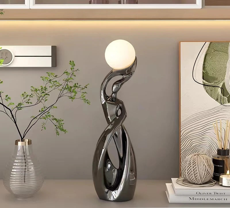 Estátua Abstrata Luminosa