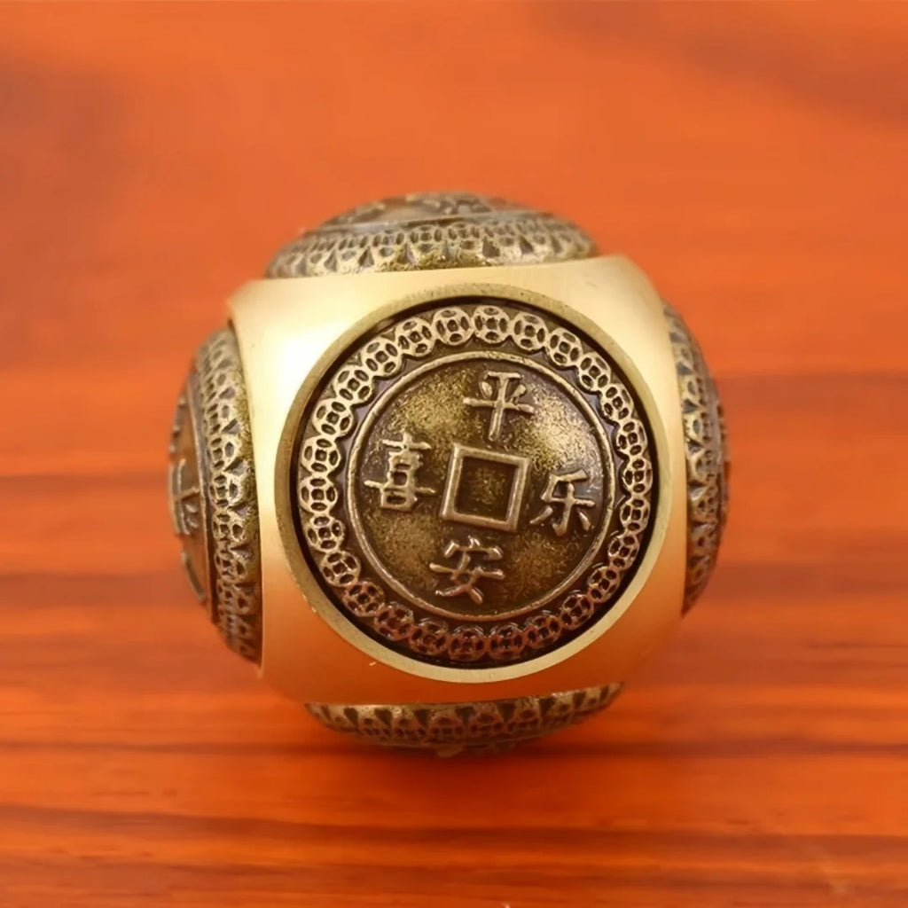 Spinner Decorativo Moeda Chinesa em Cobre