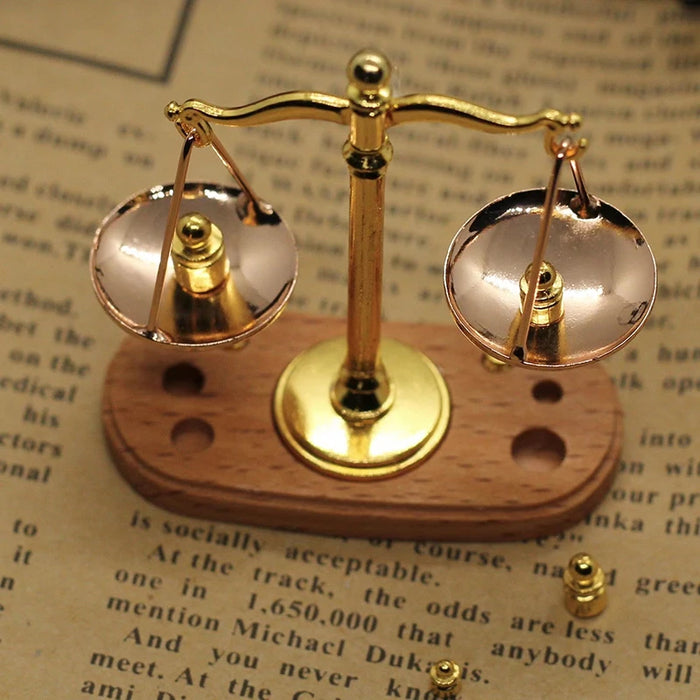 Mini Balança da Justiça Vintage