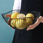 Cesta de frutas de ferro nórdico, preto, dourado, vários tamanhos, armazenamento doméstico, artigos diversos, placa de orragnização, metal, sala de estar