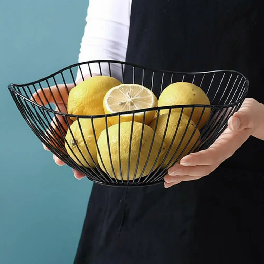 Cesta de frutas de ferro nórdico, preto, dourado, vários tamanhos, armazenamento doméstico, artigos diversos, placa de orragnização, metal, sala de estar