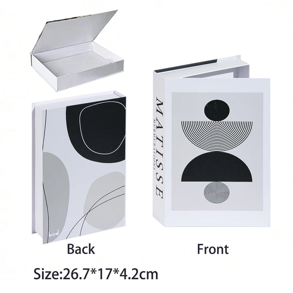 Caixa Decorativa de Livros Falsos com Fecho Magnético